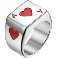 **COI Titanium Aces of Heart Ring-8455CC