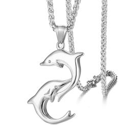 **COI Titanium Dolphin Pendant-9695BB