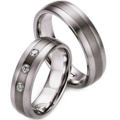 COI Titanium Wedding Band Ring - 1665(Size:US7/12)