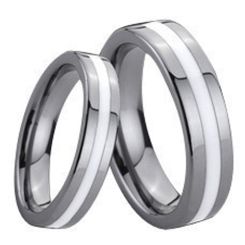 COI Titanium Ring With Ceramic - 138(Size US7/10.5)