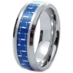 COI Titanium Ring With Carbon Fiber-1440(Size US9)