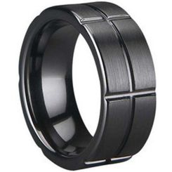 COI Black Titanium Ring - 1636(Size:US11.5)