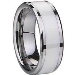 COI Titanium Ring With Ceramic - 1836(Size:6/11.5/15.5)
