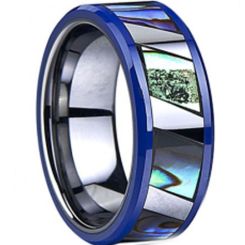 COI Titanium Ring With Shell Inlays - 1957(Size US11/11.5)