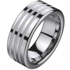 COI Titanium Ring With Ceramic - 2102A(Size:#US6)