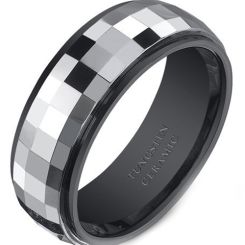 COI Titanium Faceted Ring - 2567(Size:US9)