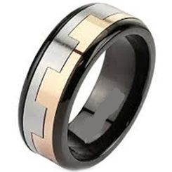 COI Titanium Puzzle Band Ring-2756(Size US11)