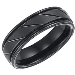 COI Black Titanium Ring - 3345(Size:US6)