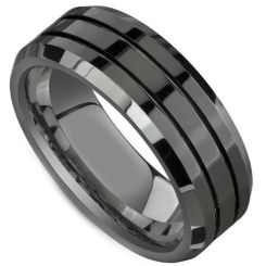 COI Titanium Wedding Band Ring-3633(Size:US11)