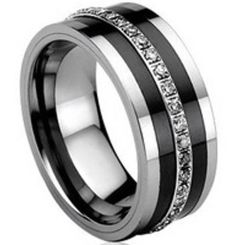 COI Titanium Eternity Ring-626(Size:US4/13/14.5)