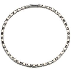 **COI Titanium Necklace With Steel Clasp(Length: 20.27 inches)-00035BB