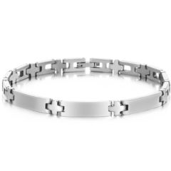 ***COI Titanium Bracelet With Steel Clasp(Length: 8.46 inches)-00086BB