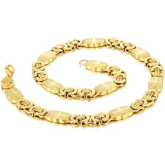 *COI Titanium Gold Tone/Silver Cross Bracelet/Necklace With Steel Clasp(Length: 8.27 inches/21.25 inches)-00136BB