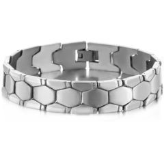 ***COI Titanium Bracelet With Steel Clasp(Length: 8.66 inches)-00144BB
