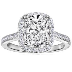 ***COI Sterling Silver 925 Solitaire Ring With Moissanite-00363BB
