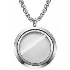 ***COI Titanium Cremation Pendant For Ashes of Pets and People-00628BB