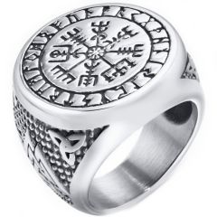 ***COI Titanium Black Silver Trinity Knots Celtic Ring-00751BB