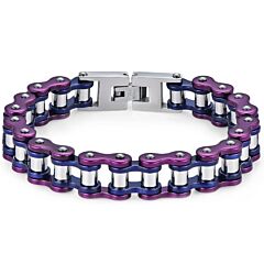 ***COI Titanium Ceramic Bracelet With Steel Clasp(Length: 8.27 inches)-01165BB