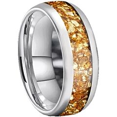 ***COI Titanium Citrine Dome Court Ring-01174BB
