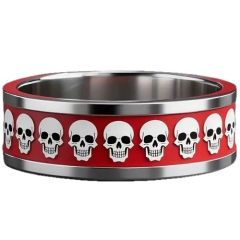 ***COI Titanium Ring With Skull-01300BB