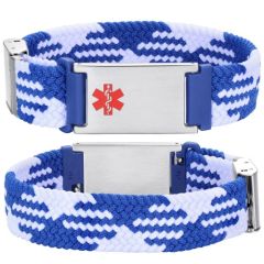 ***COI Titanium Medical Alert Bracelet With Steel Clasp(Length: 8.27 inches)-01402BB