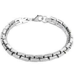 ***COI Titanium Bracelet With Steel Clasp(Length: 8.66 inches)-01611BB