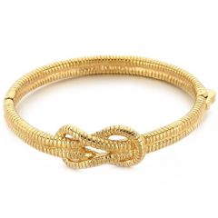 ***COI Titanium Gold Tone/Silver Infinity Bracelet With Steel Clasp(Length: 7.87 inches)-01644BB