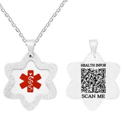 ***COI Titanium Gold Tone/Rose/Silver Medical Alert Custom Engraving Pendant-01659BB