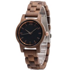 COI Titanium Koa Wood Watch With Steel Clasp(Length: 8.50 inches)-01785BB