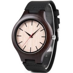 COI Titanium Koa Wood Watch With Steel Clasp(Length: 8.27 inches)-01813BB