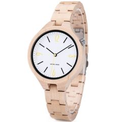 COI Black Titanium Koa Wood Watch With Steel Clasp(Length: 8.07 inches)-01849BB