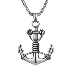 ***COI Titanium Anchor Pendant-01967BB
