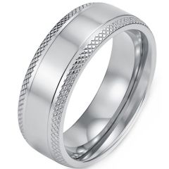 ****COI Titanium Black/Silver/Gold Tone Ring-02218BB