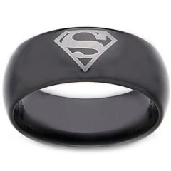 *COI Black Titanium Super Man Dome Court Ring - JT1713AA