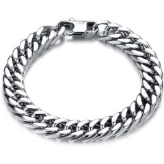 COI Titanium Bracelet With Steel Clasp(Length: 8.66 inches)-8520BB