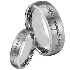 *COI Titanium Lord of Rings Ring Power Beveled Edges Ring - 853