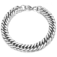 **COI Titanium Bracelet With Steel Clasp(Length: 7.09 inches)-8728BB