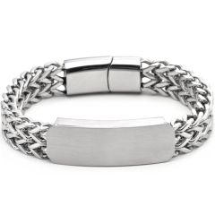 **COI Titanium Bracelet With Steel Clasp(Length: 8.27 inches)-8933BB