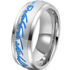 **COI Titanium Blue Silver Lord The Ring Ring Power-9429BB