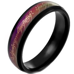 **COI Titanium Black Red Lord The Ring Ring Power-9481BB