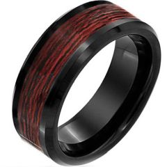 COI Titanium Wood Ring-2291(US9.5/12.5/14/16.5)
