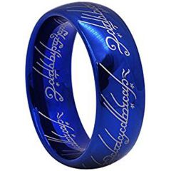 *COI Blue Titanium Lord Of Rings Ring Power Dome Court Ring-JT1796AA