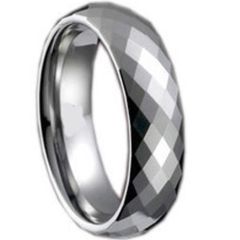 COI Titanium Faceted Ring - 365(Size US5.5/8)