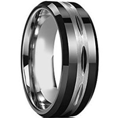 COI Titanium Wedding Band Ring-3726(Size:US13)