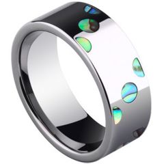 COI Titanium Shell Inlays Ring-853(US4.5/#US6/11)