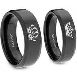 COI Titanium Black/Blue/Rose/Gold Tone/Silver NFC Smart Ring-8173