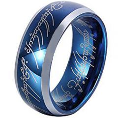 *COI Titanium Lord of the Ring Beveled Edges Ring-JT3615