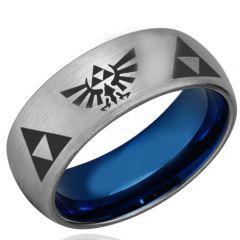 COI Titanium Legend of Zelda Dome Dourt Ring - 4215
