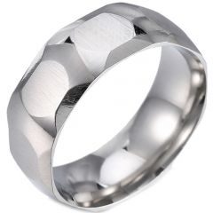 **COI Titanium Faceted Ring-7301