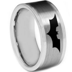 **COI Titanium Batman Double Grooves Ring - 2549